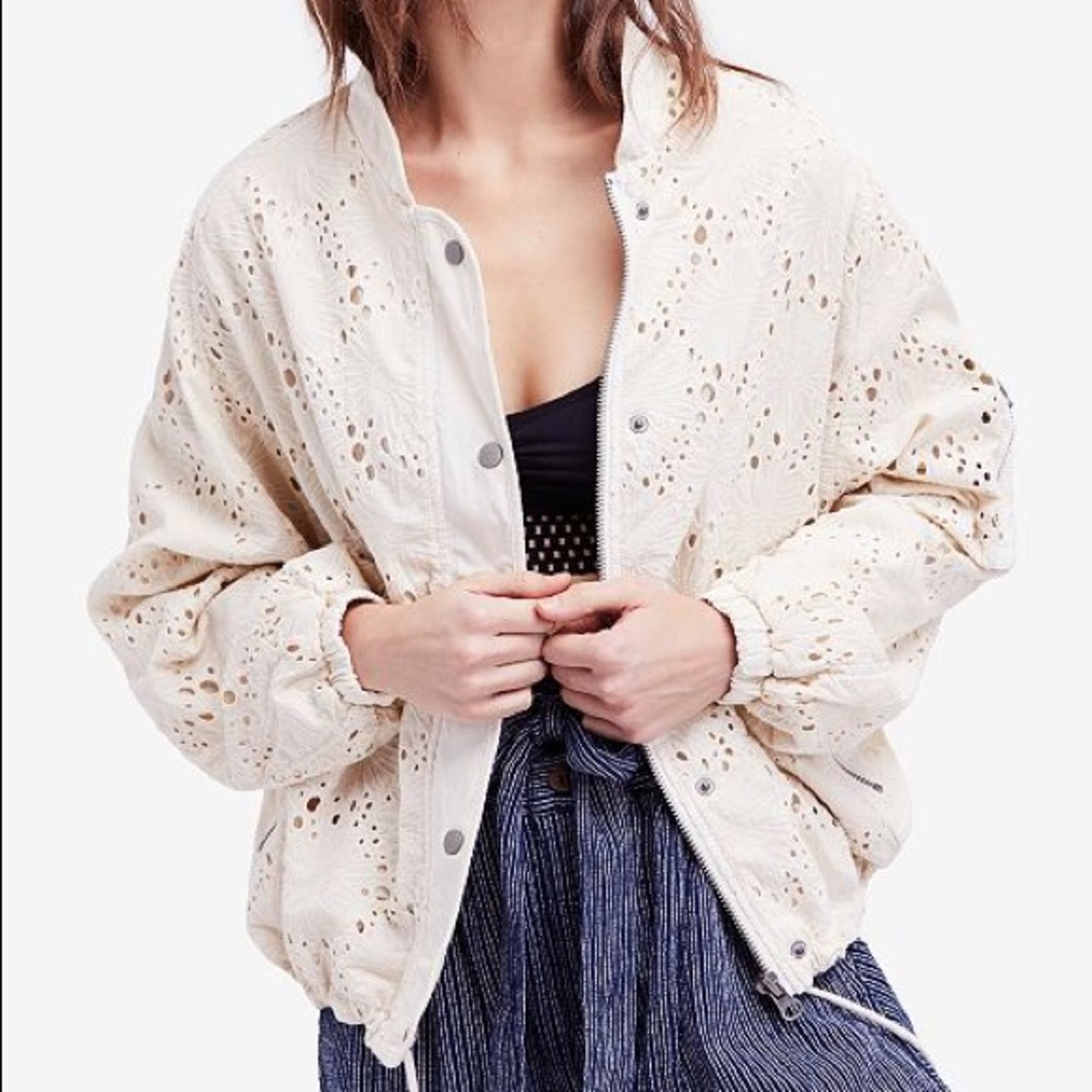 Free People Daisy Jane Bomber Jacket